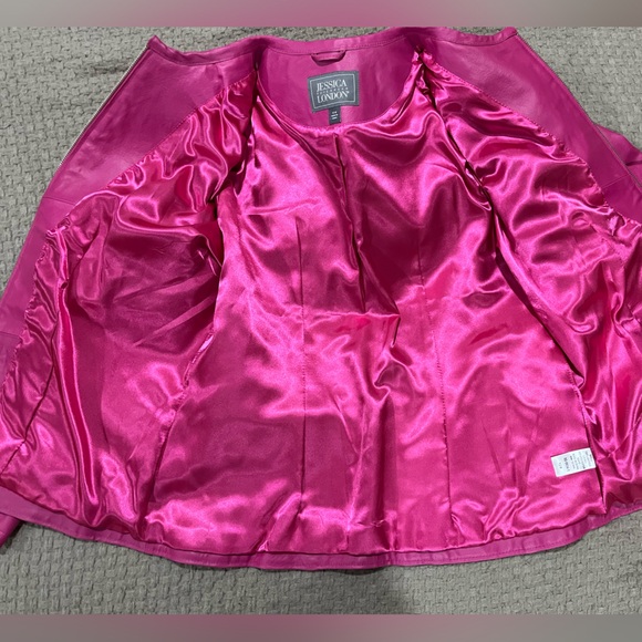 Vintage Pink leather jacket - Picture 2 of 8